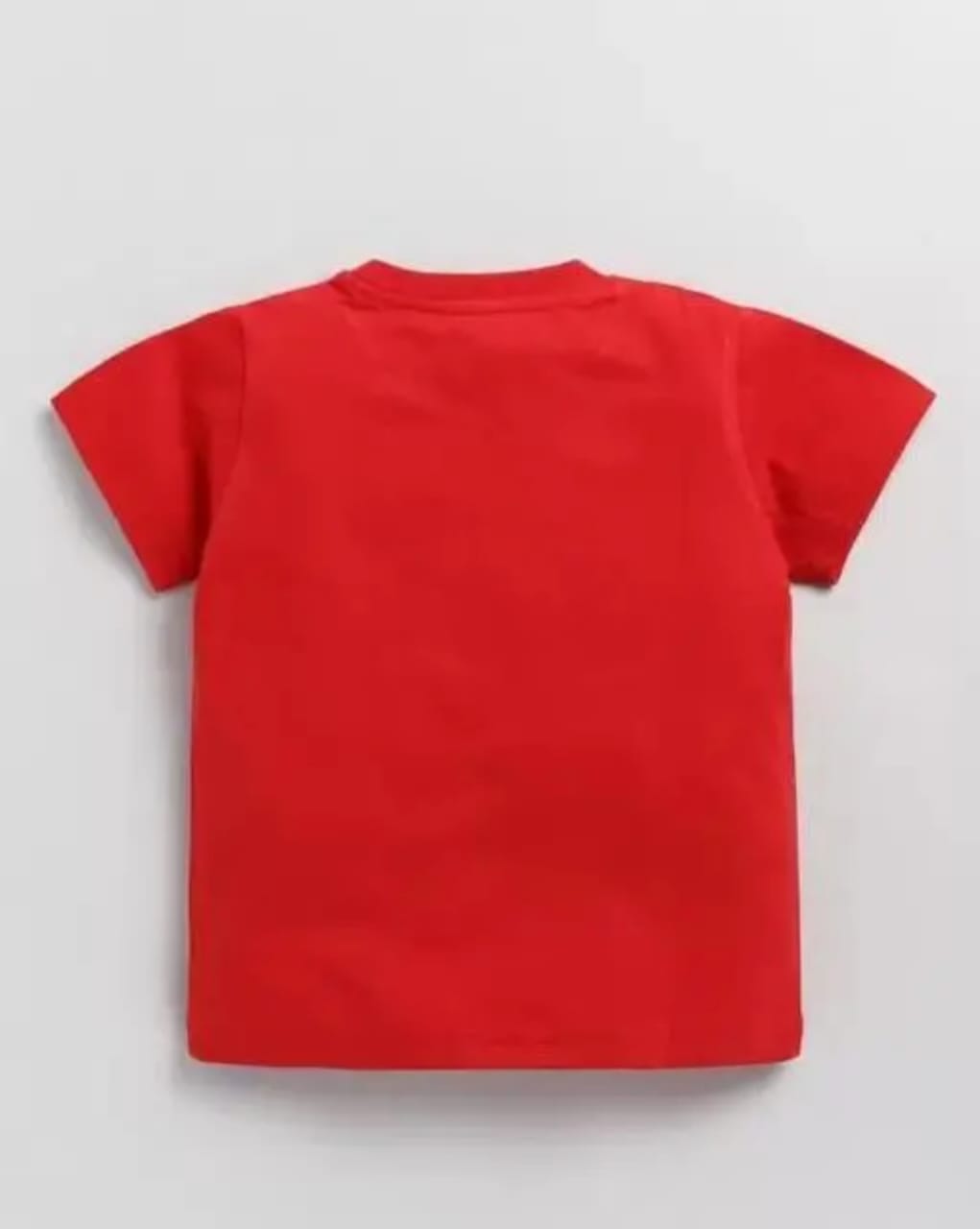 Red T Shirt & Short With Tiger Printed