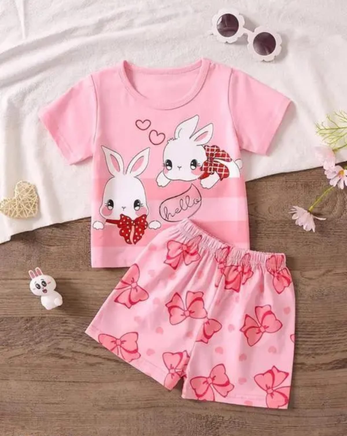 Cute Fancy Girl Top & Bottom Set