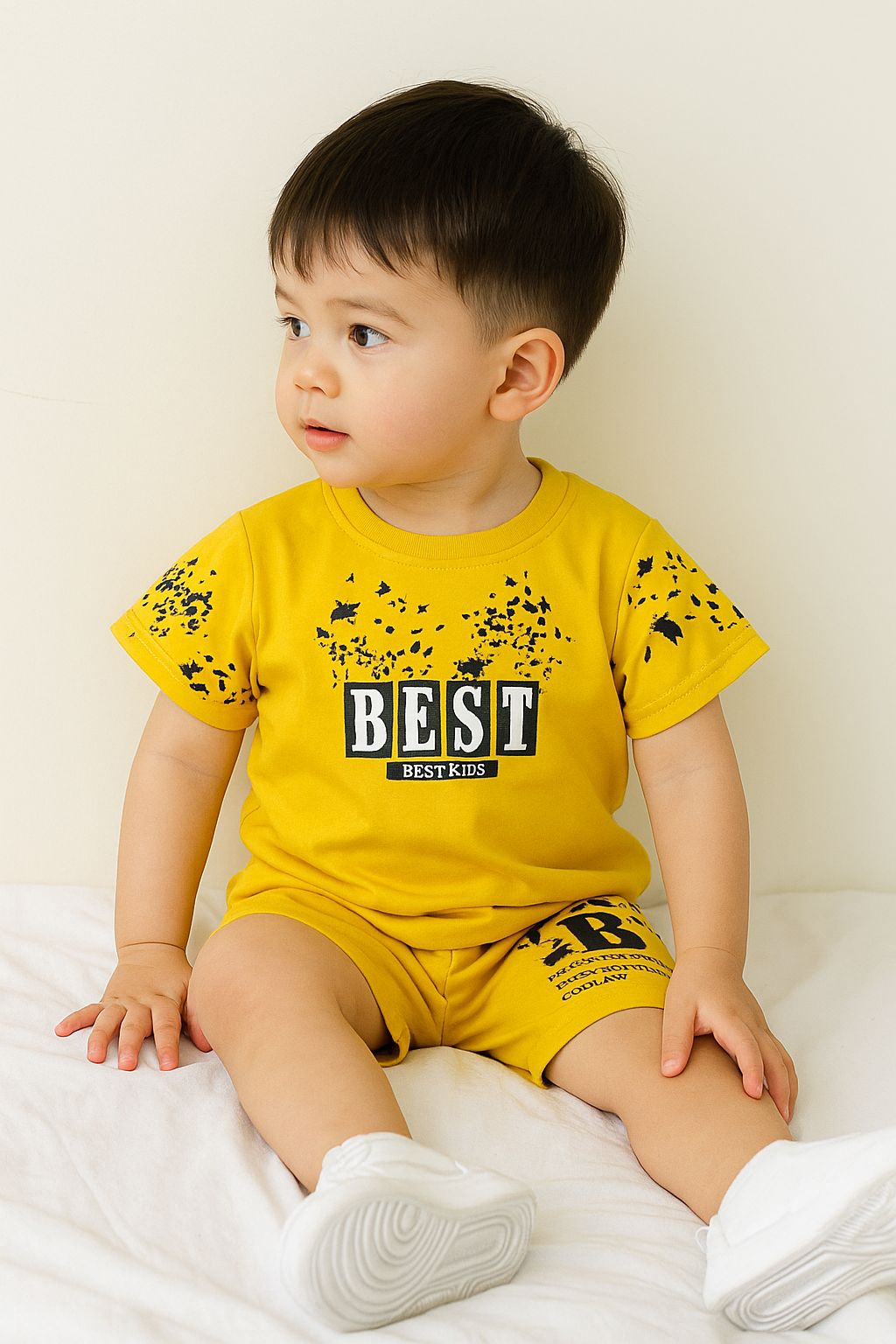 Yellow Clotthing Set For Boys and Girls